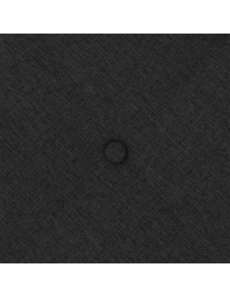 Cuscino per Schiena Nero 80 x 19 x 50 cm Tessuto