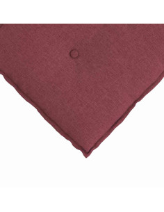 Cuscino per Schiena Rosso Vino 80 x 19 x 50 cm Tessuto 2