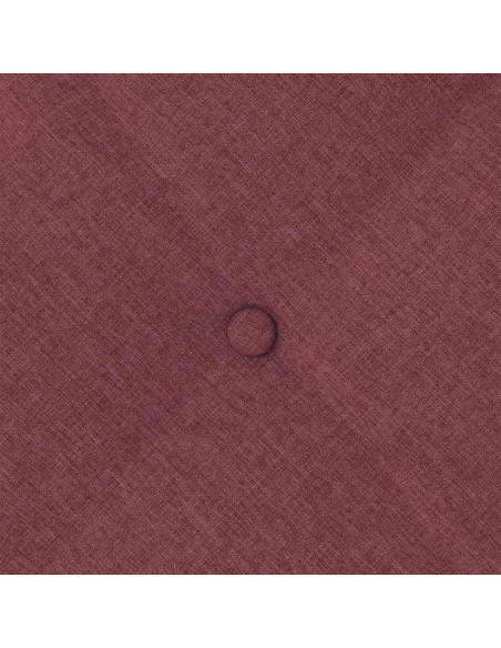 Cuscino per Schiena Rosso Vino 80 x 19 x 50 cm Tessuto