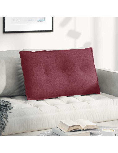 Cuscino per Schiena Rosso Vino 80 x 19 x 50 cm Tessuto