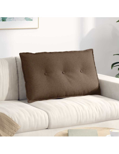 Cuscino per Schiena Marrone 80 x 19 x 50 cm Tessuto