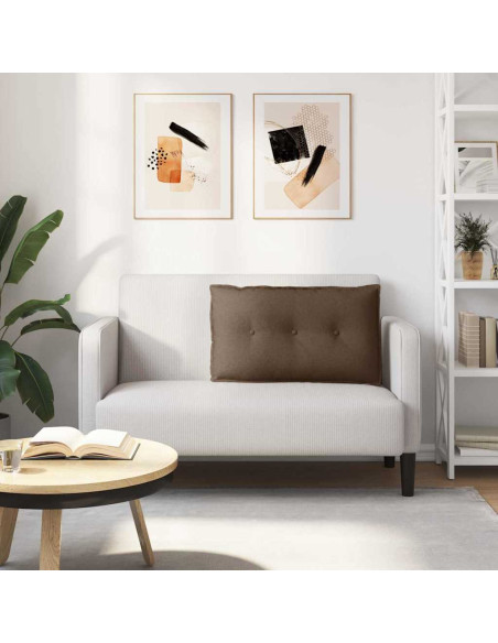 Cuscino per Schiena Marrone 80 x 19 x 50 cm Tessuto