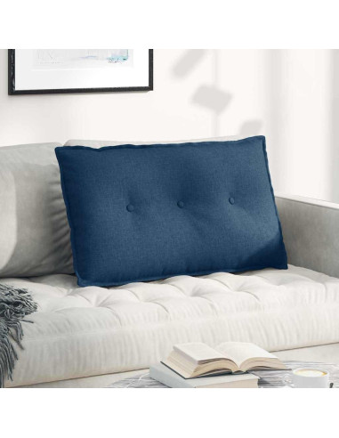 Cuscino per Schiena Blu 80 x 19 x 50 cm Tessuto