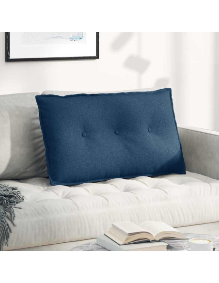 Cuscino per Schiena Blu 80 x 19 x 50 cm Tessuto