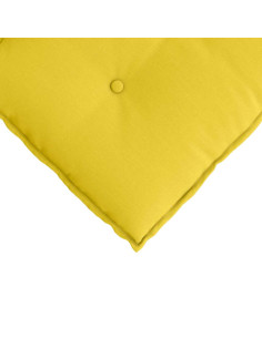 Cuscino per Schiena Giallo Chiaro 80 x 19 x 50 cm Tessuto 2