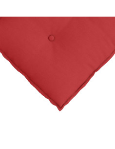 Cuscino per Schiena Rosso 80 x 19 x 50 cm Tessuto 2