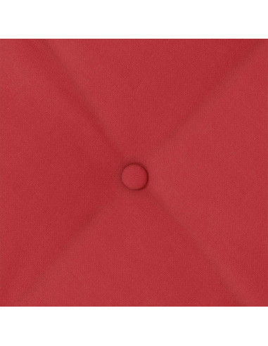 Cuscino per Schiena Rosso 80 x 19 x 50 cm Tessuto