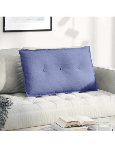 Cuscino per Schiena Blu jeans 80 x 19 x 50 cm Tessuto