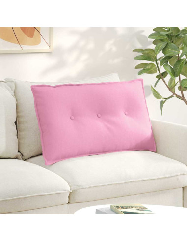 Cuscino per Schiena Rosa 80 x 19 x 50 cm Tessuto