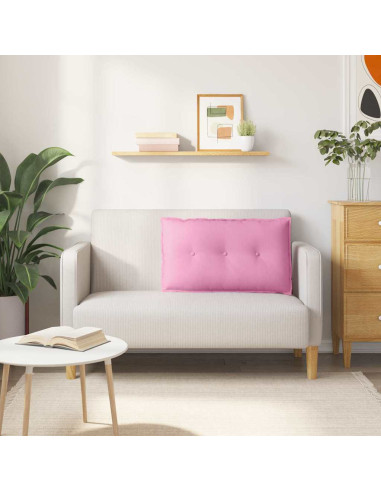 Cuscino per Schiena Rosa 80 x 19 x 50 cm Tessuto