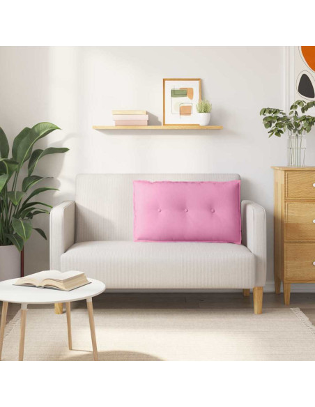 Cuscino per Schiena Rosa 80 x 19 x 50 cm Tessuto
