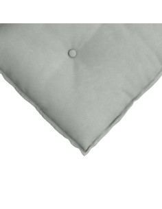 Cuscino per Schiena Grigio chiaro 80 x 50 cm Tessuto in Cords 2