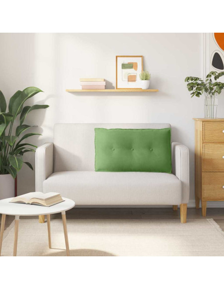 Cuscino per Schiena Verde chiaro 80 x 50 cm Tessuto in Cords