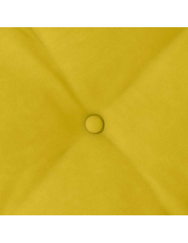 Cuscino per Schiena Giallo 80 x 50 cm Tessuto in Cords