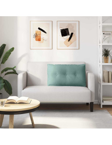 Cuscino per Schiena Verde Mare 80 x 50 cm Tessuto in Cords