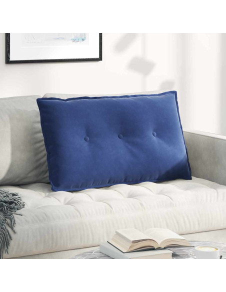 Cuscino per Schiena Blu Polizia 80 x 50 cm Tessuto in Cords