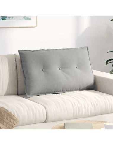 Cuscino per Schiena Grigio chiaro 80 x 50 cm