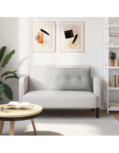 Cuscino per Schiena Grigio chiaro 80 x 50 cm