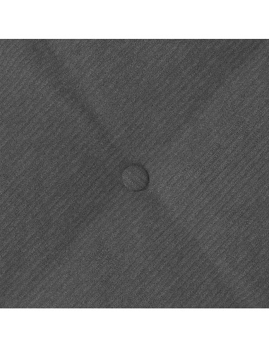 Cuscino per Schiena Grigio scuro 80 x 50 cm Tessuto in Cords