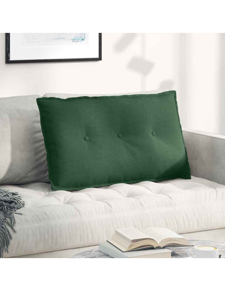 Cuscino per Schiena Verde Giungla 80 x 50 cm Tessuto in Cords