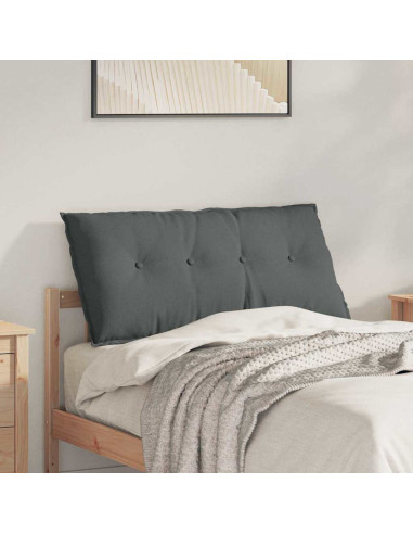 Cuscino per Schiena Grigio scuro 100 x 19 x 50 cm Tessuto