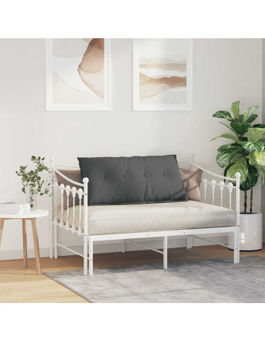 Cuscino per Schiena Grigio scuro 100 x 19 x 50 cm Tessuto