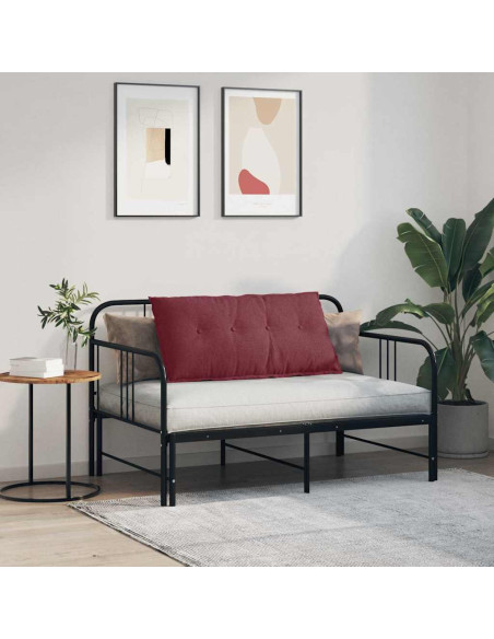 Cuscino per Schiena Rosso Vino 100 x 19 x 50 cm Tessuto