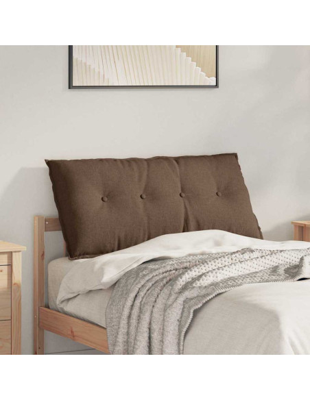 Cuscino per Schiena Marrone 100 x 19 x 50 cm Tessuto