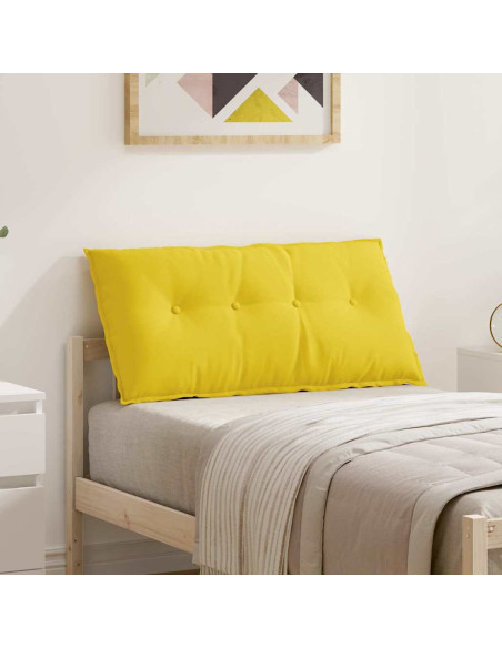 Cuscino per Schiena Giallo Chiaro 100 x 19 x 50 cm Tessuto