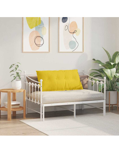 Cuscino per Schiena Giallo Chiaro 100 x 19 x 50 cm Tessuto