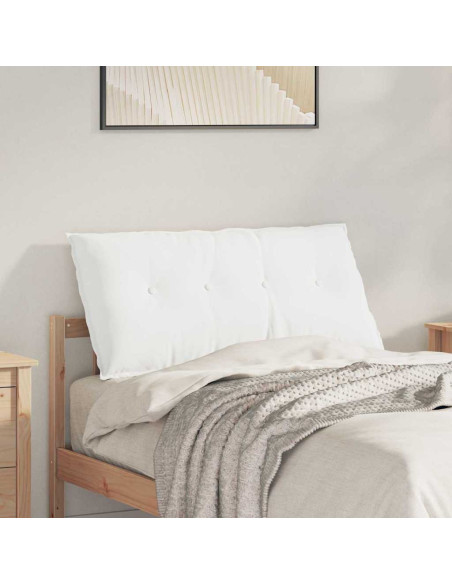 Cuscino per Schiena Bianco 100 x 19 x 50 cm Tessuto