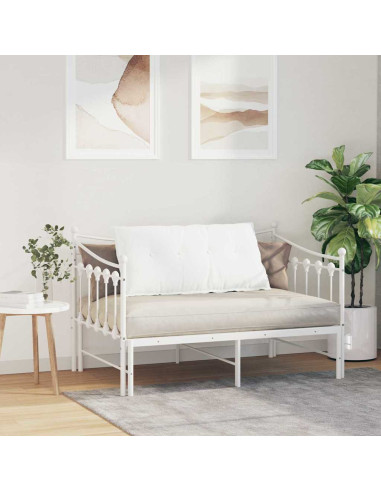 Cuscino per Schiena Bianco 100 x 19 x 50 cm Tessuto