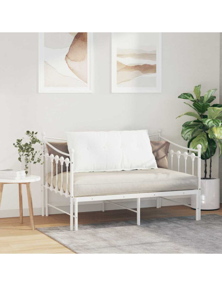 Cuscino per Schiena Bianco 100 x 19 x 50 cm Tessuto