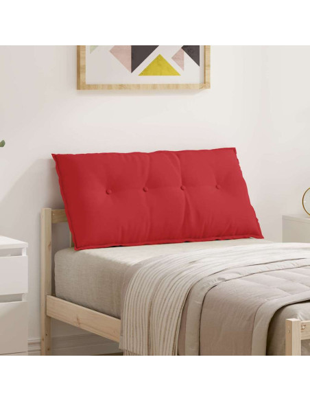 Cuscino per Schiena Rosso 100 x 19 x 50 cm Tessuto