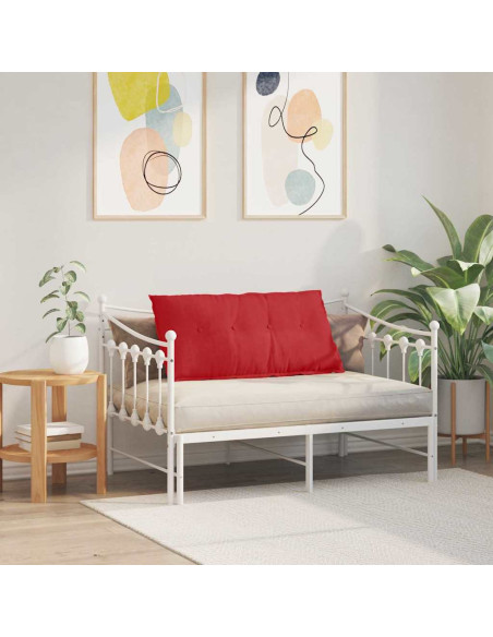 Cuscino per Schiena Rosso 100 x 19 x 50 cm Tessuto