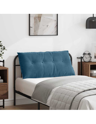 Cuscino per Schiena Blu 100 x 50 cm Tessuto in Cords