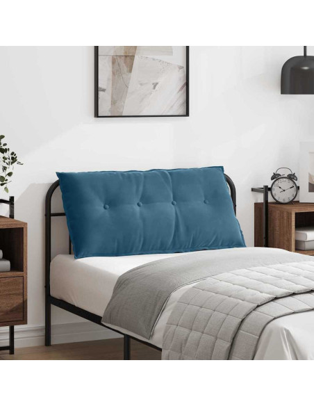 Cuscino per Schiena Blu 100 x 50 cm Tessuto in Cords