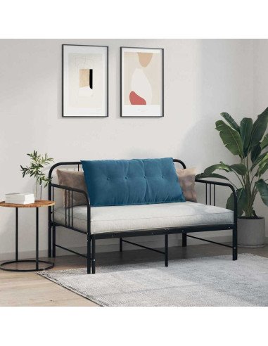 Cuscino per Schiena Blu 100 x 50 cm Tessuto in Cords