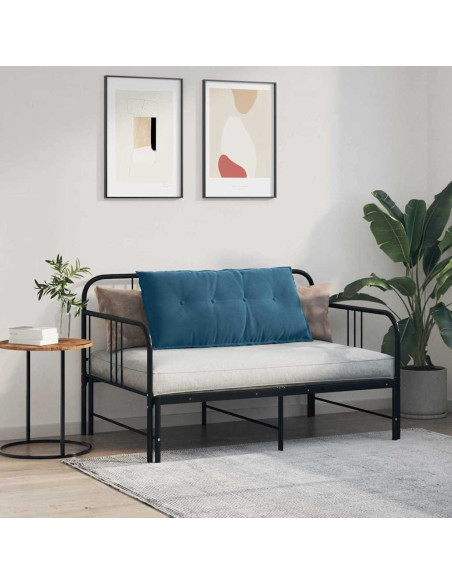 Cuscino per Schiena Blu 100 x 50 cm Tessuto in Cords