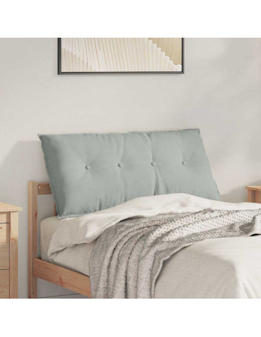 Cuscino per Schiena Grigio chiaro 100 x 50 cm Tessuto in Cords