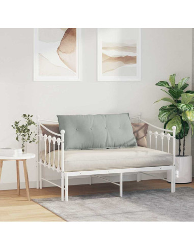 Cuscino per Schiena Grigio chiaro 100 x 50 cm Tessuto in Cords