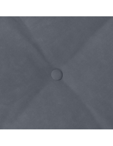 Cuscino per Schiena Grigio scuro 100 x 50 cm Tessuto in Cords