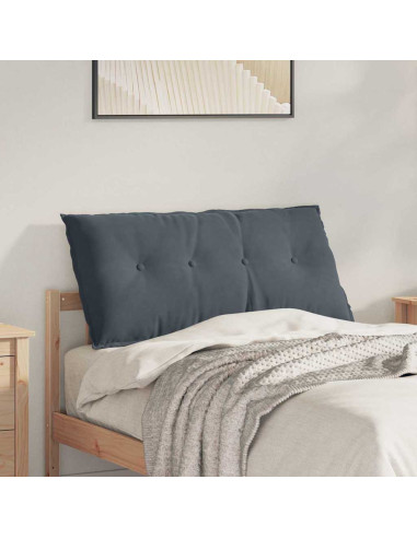 Cuscino per Schiena Grigio scuro 100 x 50 cm Tessuto in Cords