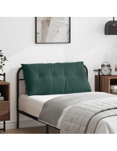 Cuscino per Schiena Verde Scuro 100 x 50 cm Tessuto in Cords