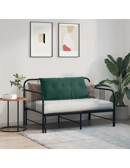 Cuscino per Schiena Verde Scuro 100 x 50 cm Tessuto in Cords