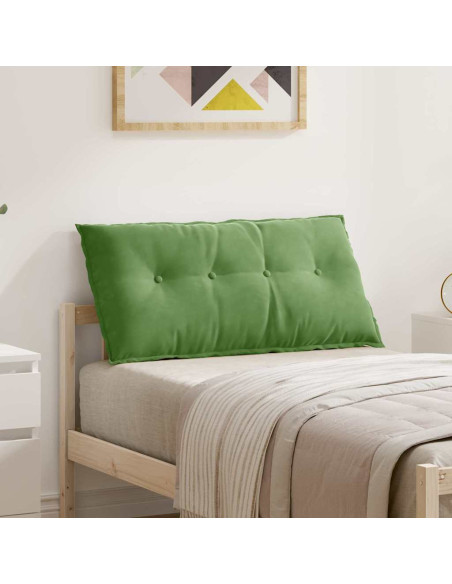 Cuscino per Schiena Verde chiaro 100 x 50 cm Tessuto in Cords