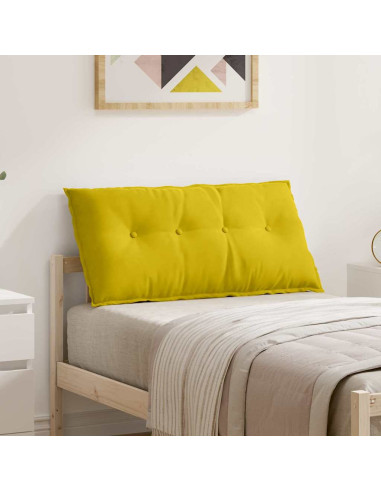 Cuscino per Schiena Giallo 100 x 50 cm Tessuto in Cords
