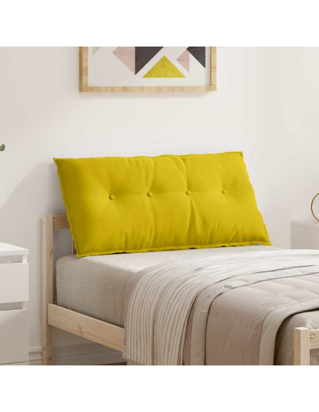 Cuscino per Schiena Giallo 100 x 50 cm Tessuto in Cords