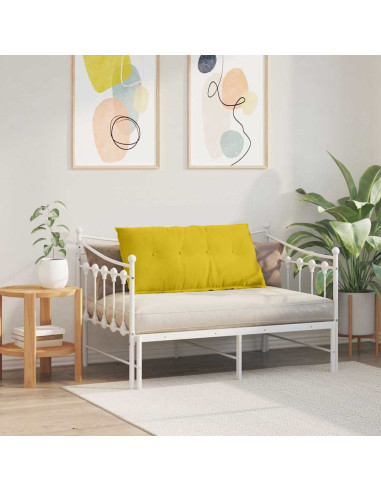 Cuscino per Schiena Giallo 100 x 50 cm Tessuto in Cords