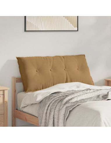 Cuscino per Schiena Marrone 100 x 50 cm Tessuto in Cords
